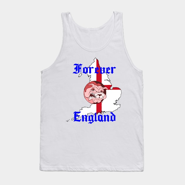 Forever England Tee shirt design football rugby Tank Top by Mightyfineart